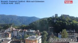 Webcam Brunico › Sud-ovest: Bruneck Castle - Kühbergl - Kaiserwarte