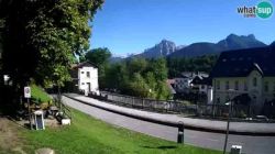 Tarvisio: webcam - Bicycle lane and Mangart mountain