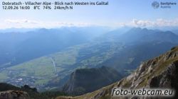 Huttendorf: Dobratsch - Villacher Alpe - View west into the Gail Valley