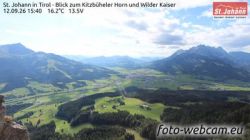 Gemeinde Kirchdorf in Tirol: St. Johann in Tirol - View of Kitzbüheler Horn and Wilder Kaiser
