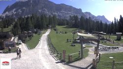 Webcam View of the La Crusc ski slope and the Kreuzkofel/Sas dla Crusc (Mt. 2908)