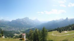 View from Duca d'Aosta Mountain Hut of Tofana
