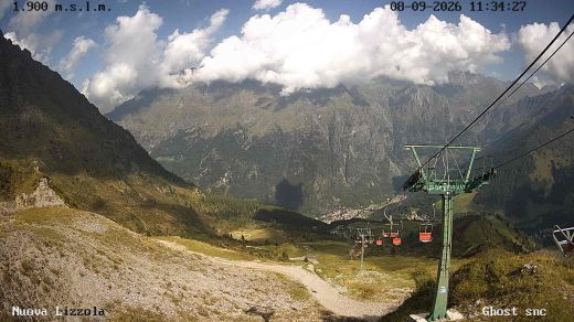 Lizzola Lizzola chairlift arrival 1900 m.