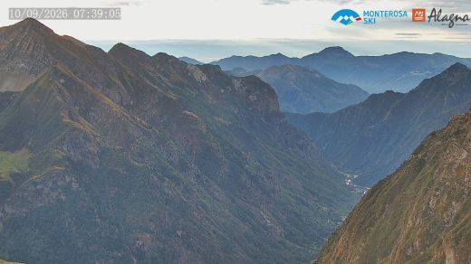 Alagna Valsesia Panorama over Valsesia