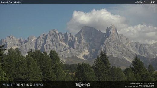Alpe Lusia Moena Alper Lusia towards the Pale di San Martino