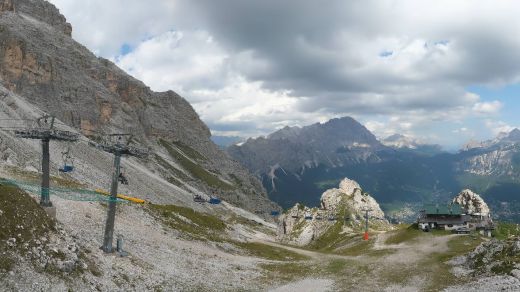 Tofane View from Rifugio Pomedes Tofana
