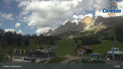 Carezza Paolina chairlift at the lower station