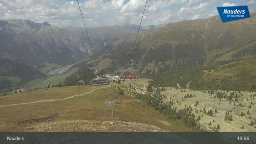 Samnaun Zirmbahn top station 2482 m.