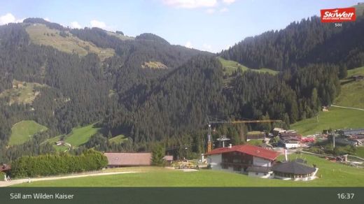 Kitzbuhel Hexenwasser gondola top station 1200 m.