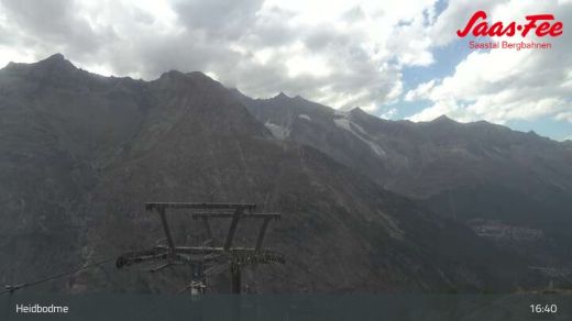 Saas-Fee Heidbodme 2343 m.