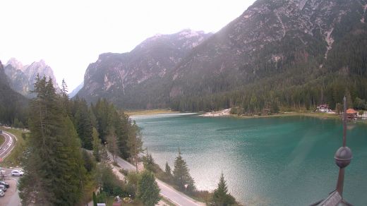 Dobbiaco Lake Dobbiaco from Hotel Baur