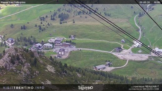 Passo San Pellegrino Passo San Pellegrino from above