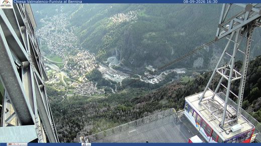 Chiesa in Valmalenco Valmalenco from the arrival of the Bernina cable car