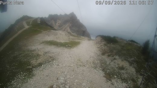 View of Punta Nera near the Tondi Ski Lift 2240 m.
