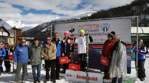 A Bardonecchia assegnati i primi titoli italiani universitari 2015, quelli del superG