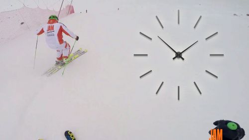 L'orologio: dissociare il tronco e il busto dalle gambe e i piedi - Corso di sci intermedio