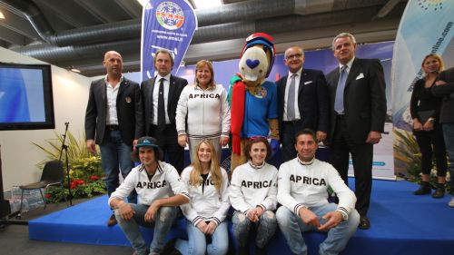 AMSI. A ski pass the presentation of the Grand Prix Juniors and Masters Championships