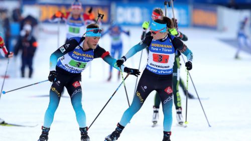 Biathlon World Championships: Simon and Guigonnat Oro in the Pairs Relay, Wierer collapses at the last polygon