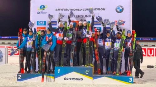 Biathlon: the Azzurri in chorus dedicate the podium to Montello