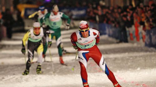 Federico Pellegrino all'arrivo