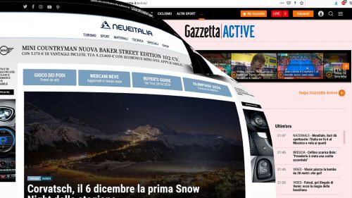 NeveItalia's new home is called Gazzetta Active