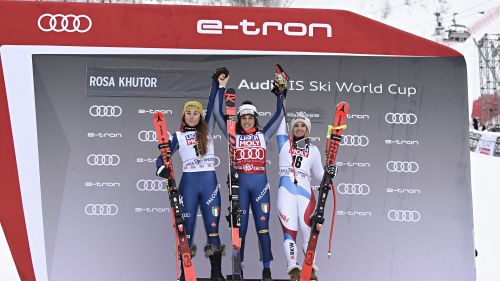 SG Rosa Khutor, Federica Brignone: "Now I wear the red bib in three specialties"