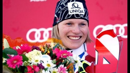 Soldeu, victory at Marlies Schild. Bad girls in blue
