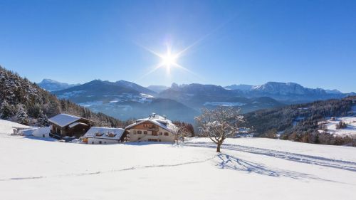 Vacanze sulla neve nei masi Gallo Rosso dell'Alto Adige