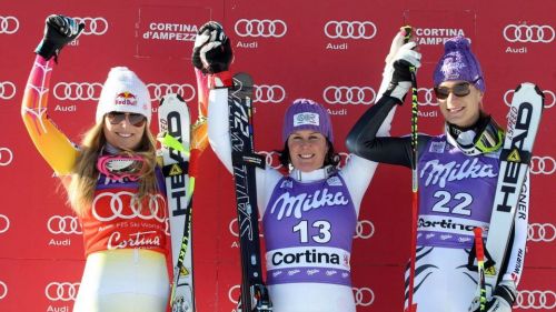 Daniela Merighetti, what a show. Wins in Cortina d'Ampezzo