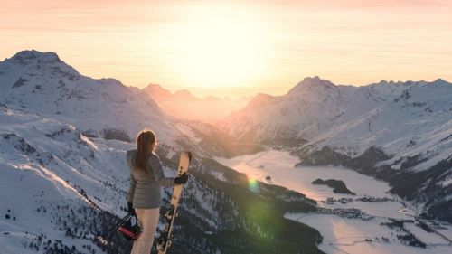 Corvtasch, una discesa sulla pista Hahnensee
