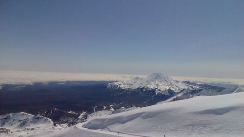 Skiing in New Zealand. Whakapapa and 24 black runs