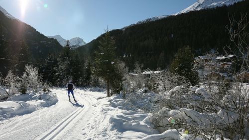 sci di fondo a Santa Caterina