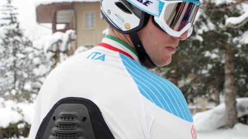 back protector with inertial platform