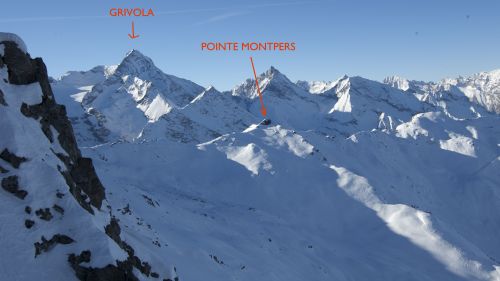 Freeride Touring a Pila - Pointe Montpers 2794 m.