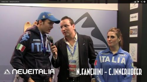 VIDEO - Christof Innerhofer e Nadia Fanchini allo Stand di Neve Italia