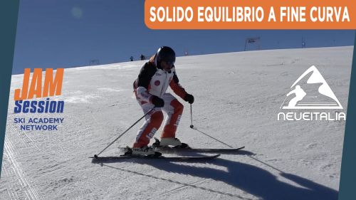 Avvicinare gli sci ed avere un solido equilibrio a fine curva - P.17 - Corso di sci principianti