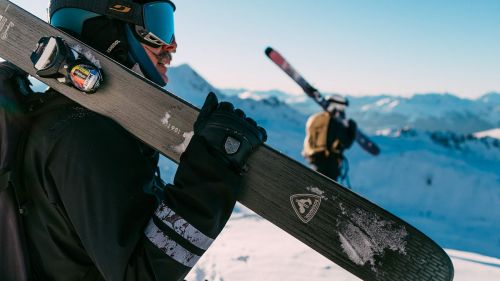 Rossignol Sender and Rallybird. On any terrain and condition, from crusty snow to powder