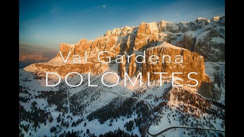 Metti un giro in drone in val gardena - dolomites