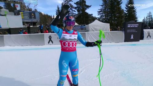 Goggia è seconda nel superg di crans montana, il video
