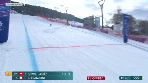 Franzoni esordio d'argento nella discesa olimpica di bormio