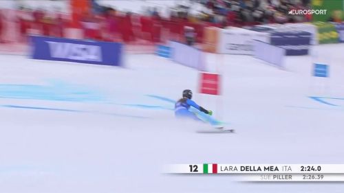 Lara della mea 7° nel gigante di Špindleruv mlyn, il video della sua 2a manche