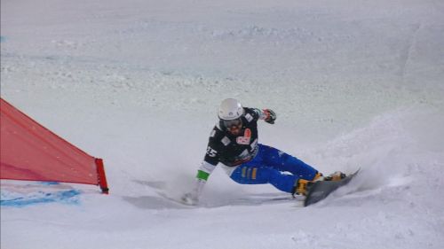 Edwin coratti terzo nello slalom parallelo di mosca
