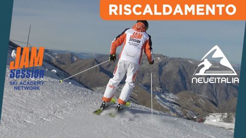 Una discesa importantissima, la prima della giornata, la discesa di riscaldamento - Corso di Sci