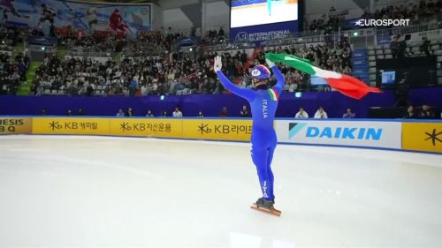 Mondiali short track, Pietro Sighel fenomeno: oro nei 500 dopo l'argento dei 1500 m, rivivilo