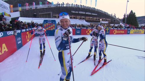 Svahn batte sundling, la svezia banchetta nella sprint