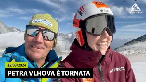 Petra vlhova è tornata - 22.08.24 zermatt-cervinia