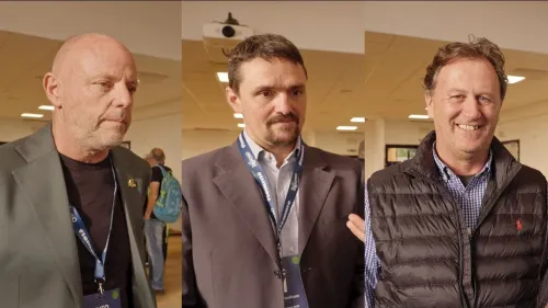 Al Palacongressi in Val di Fiemme Dario Puppo intervista Rainer Senoner, Matteo Gobbo e Bruno Felicetti