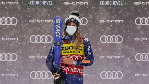 Victory of Marta Bassino in Courchevel. video first and second Manche!
