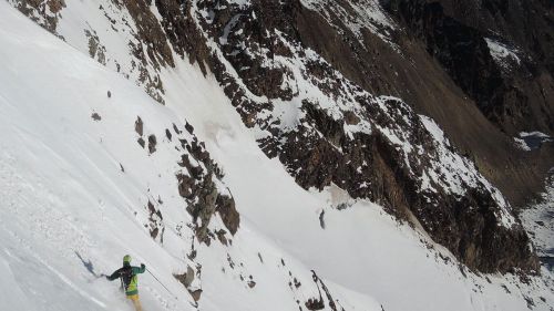 Freeride Touring da Punta Taviela Canalino Est, Val di Sole