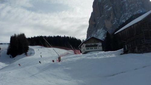 Saslong, la zona della partenza